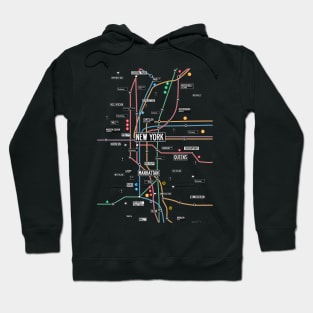 new york city nyc metro Hoodie